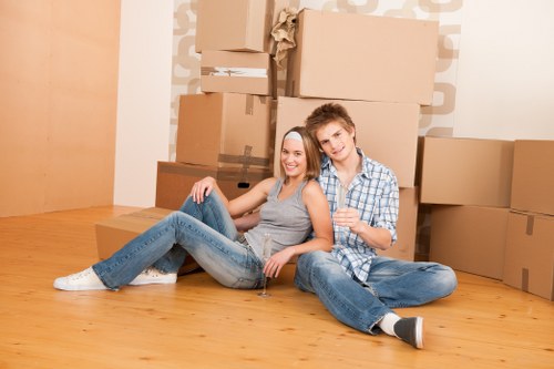 Office removals team preparing a commercial move in Bayswater