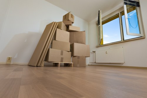Careful loading of furniture and boxes for a Bayswater move