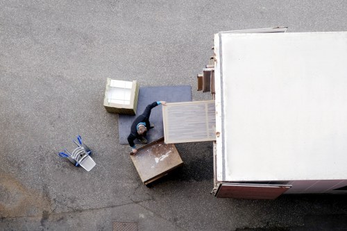 Local removals van near Bayswater flats and apartment buildings