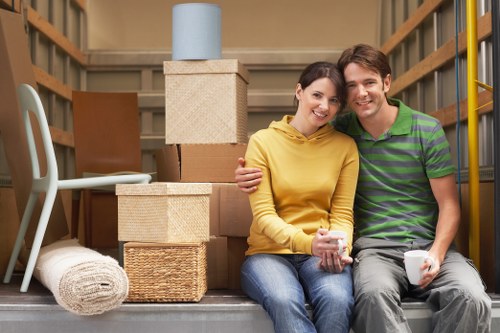 Furniture and boxes prepared for local move in Bayswater
