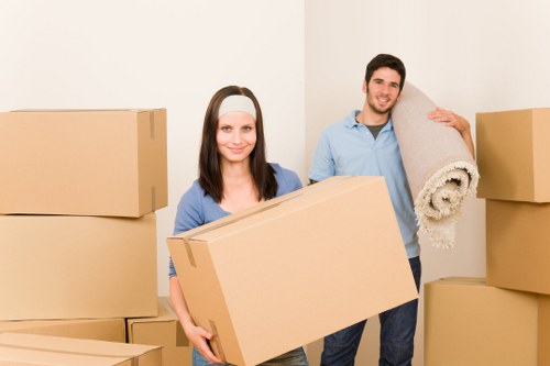 Bayswater moving van loading furniture and household items