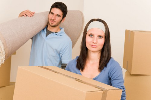 Careful packing of household items for relocation in Bayswater