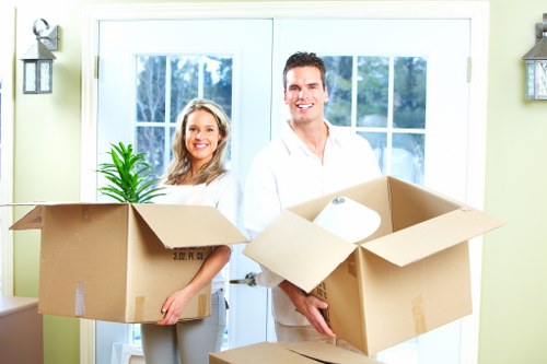 Unpacking household items into a new Bayswater property